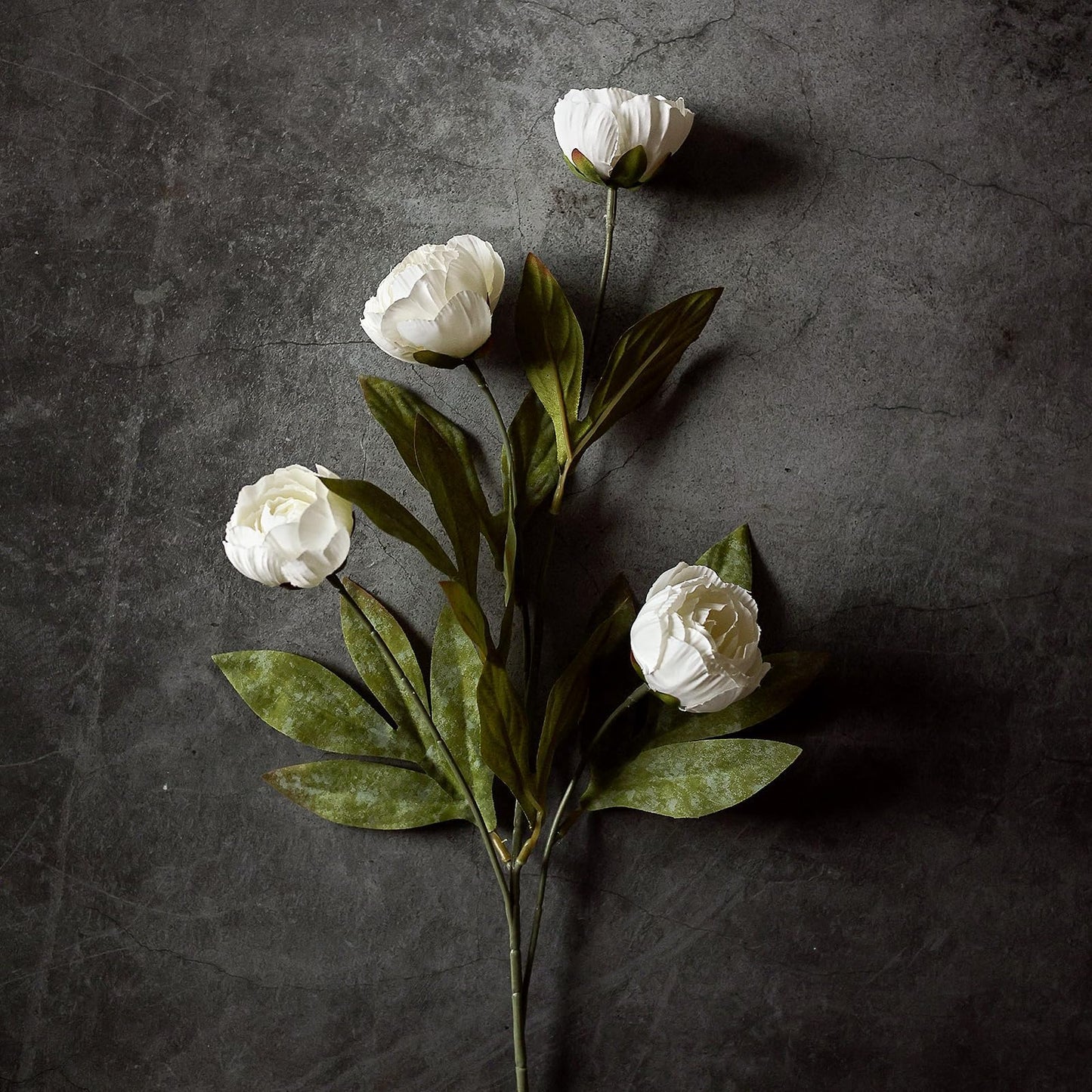 6 Pcs Faux Silk Peony Artificial Flowers 27" Stems