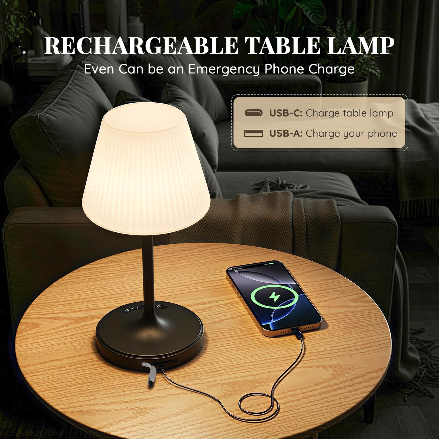 Cordless Waterproof Shower Lamp