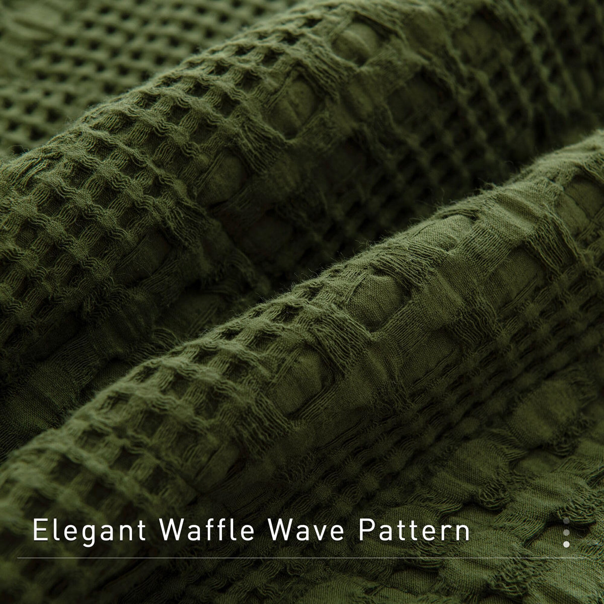 Oversized Waffle Weave Lightweight Coverlets_3 Pieces