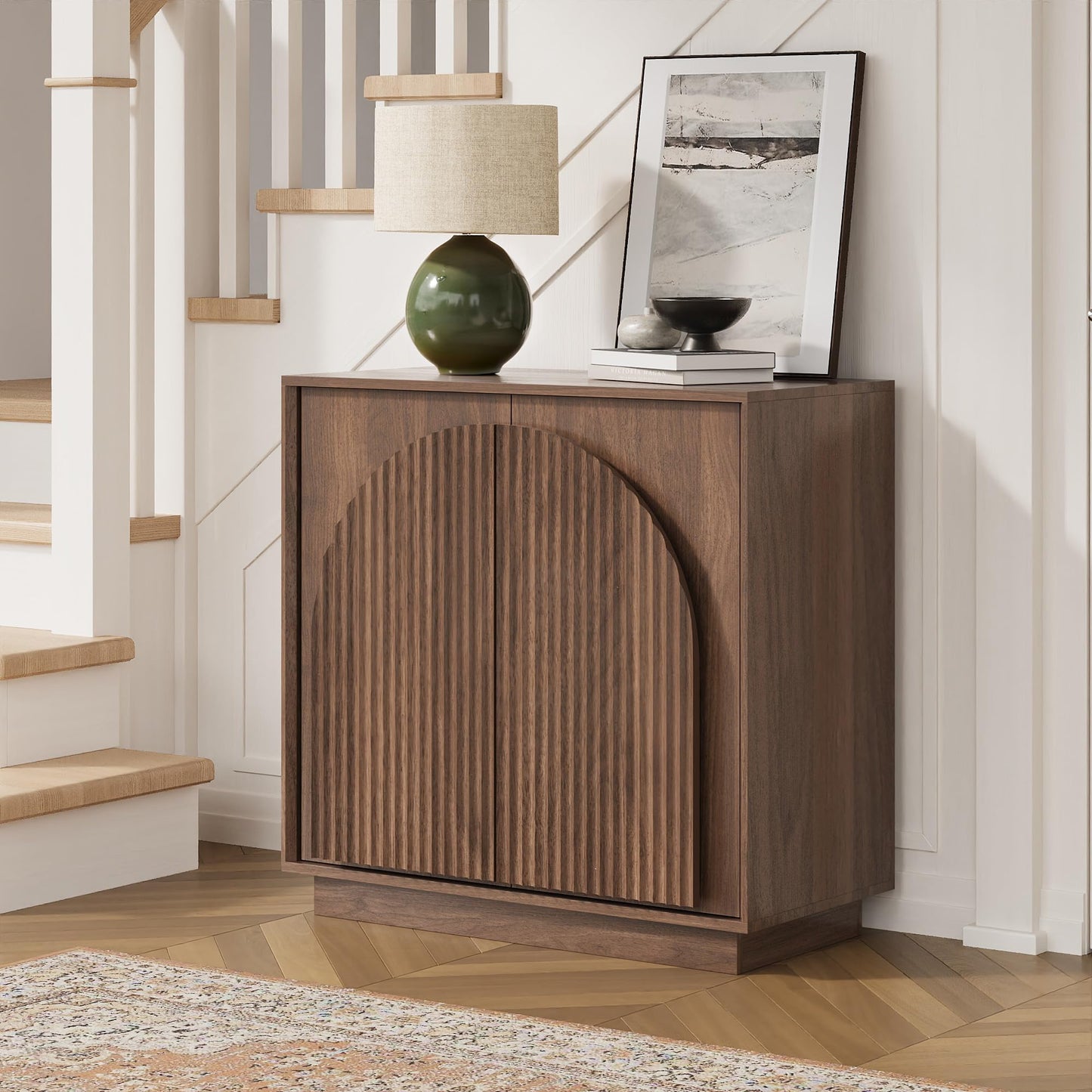 Modern Buffet Cabinet / Sideboard with Storage with Wave Design