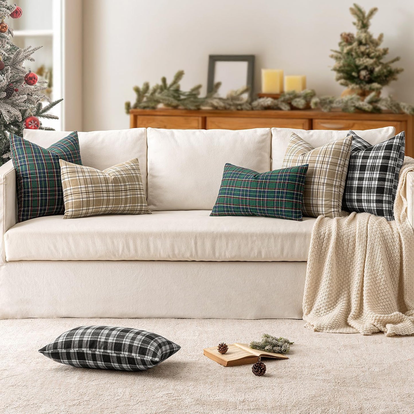 Fall Plaid Pillow Covers