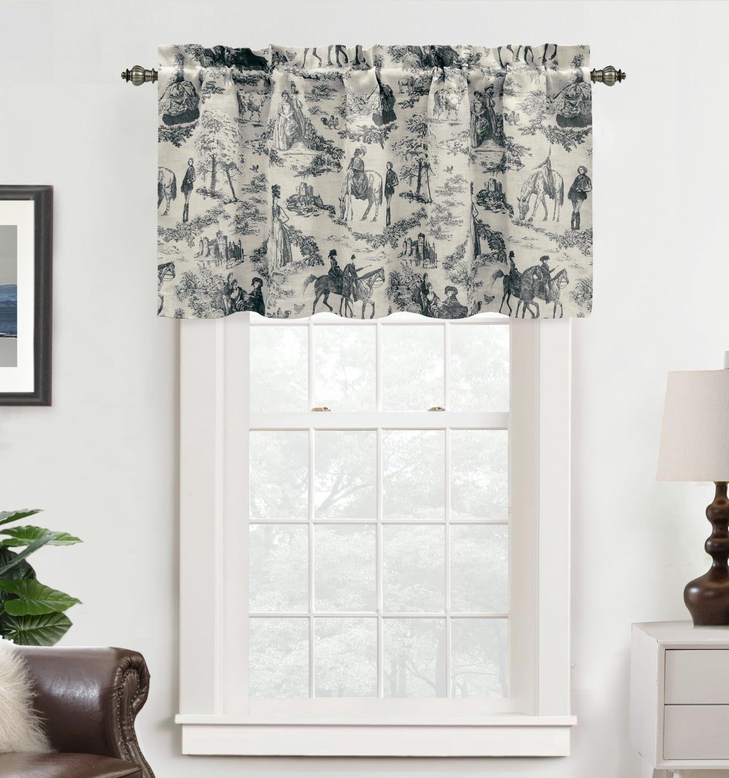 Linen Blackout Valance Window Curtain