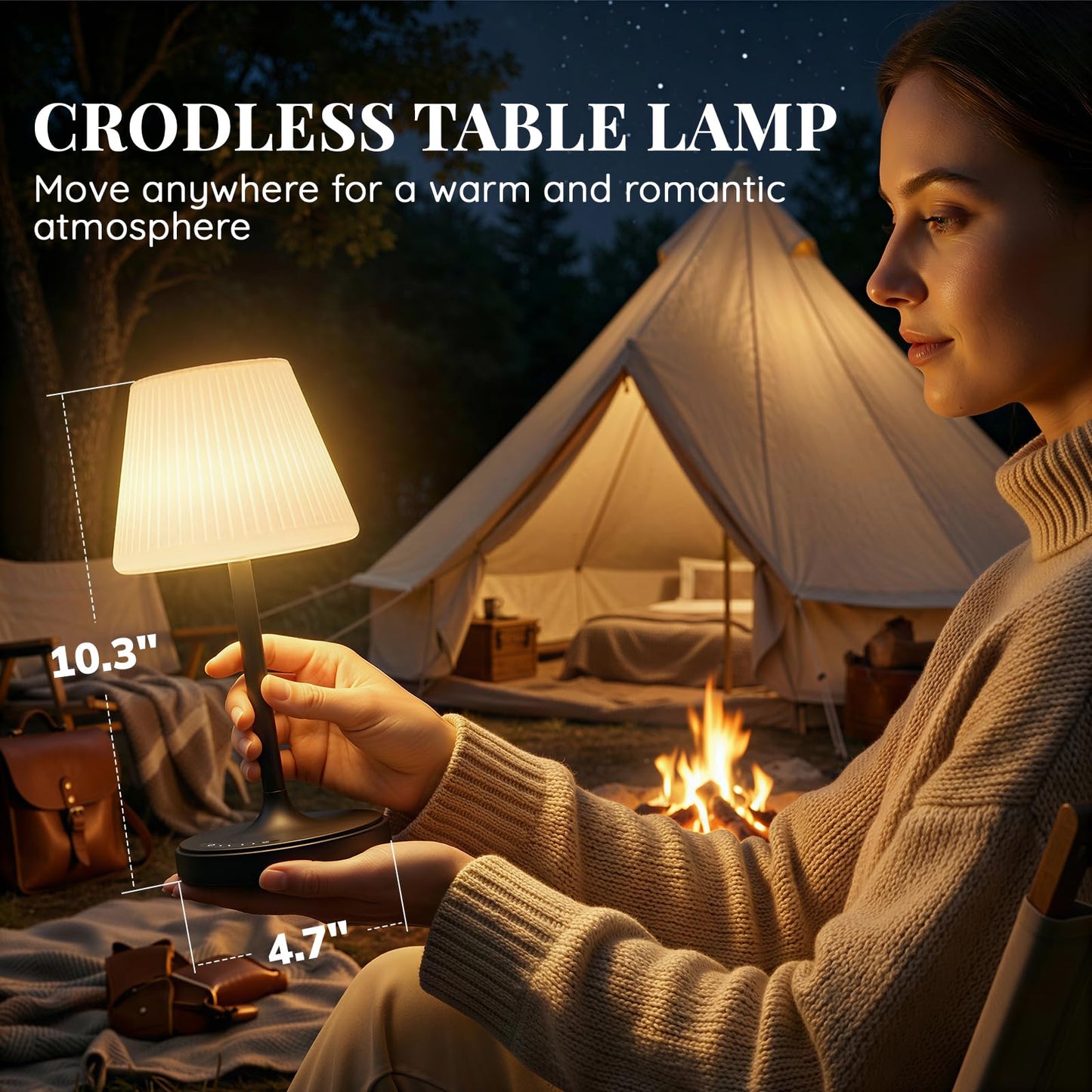 Cordless Waterproof Shower Lamp