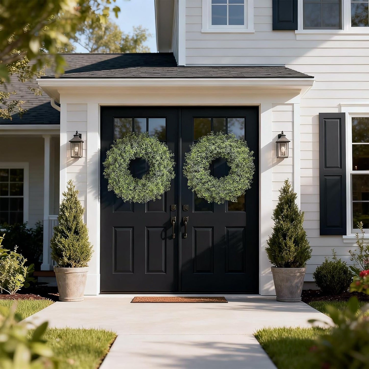 26" Large Artificial Rosemary Wreath