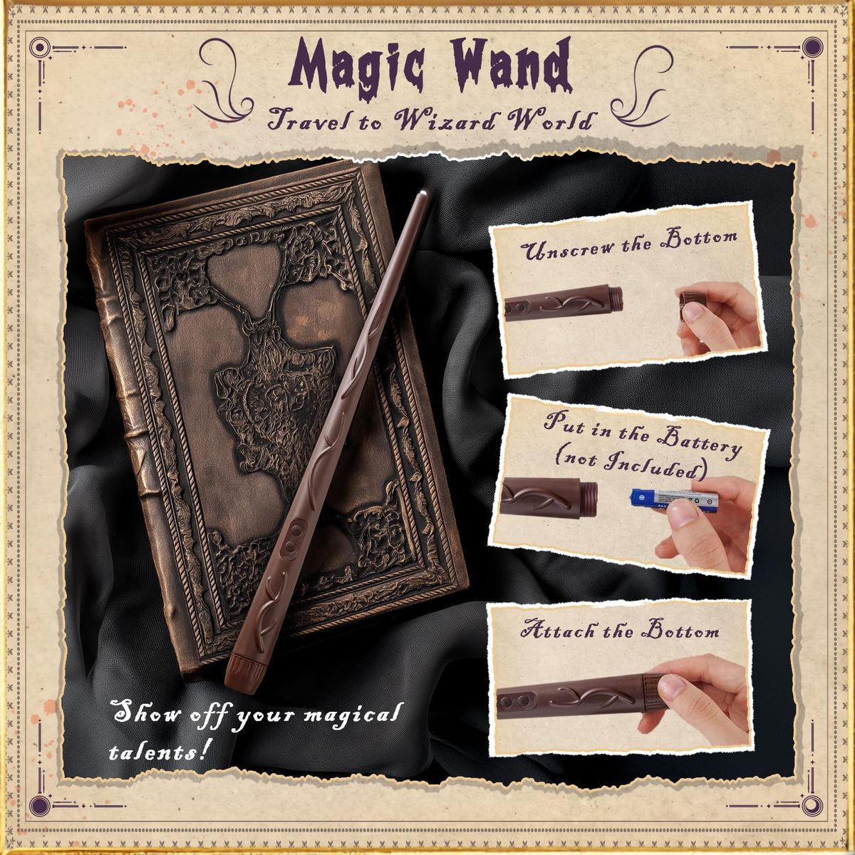 12 Pcs Floating Candle with Wand Remote