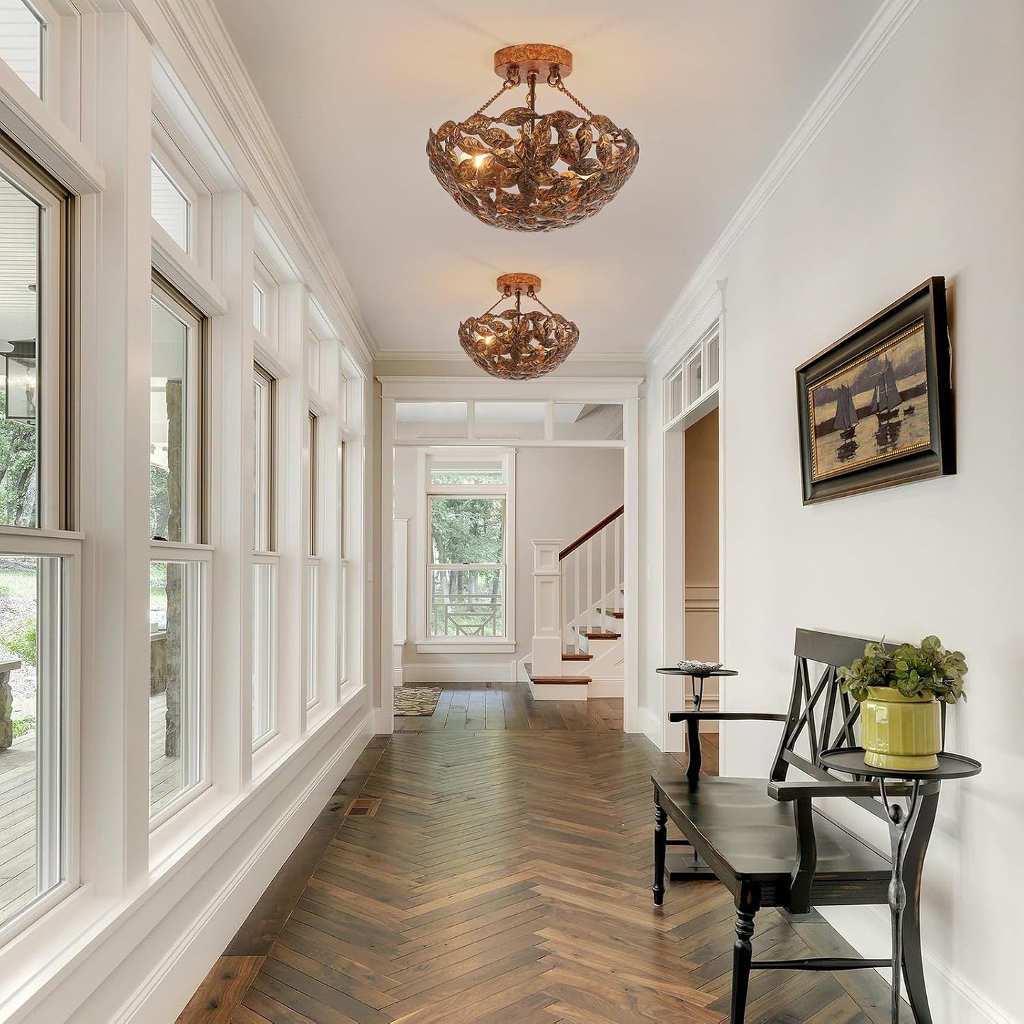 Vintage Flush Mount Ceiling Light