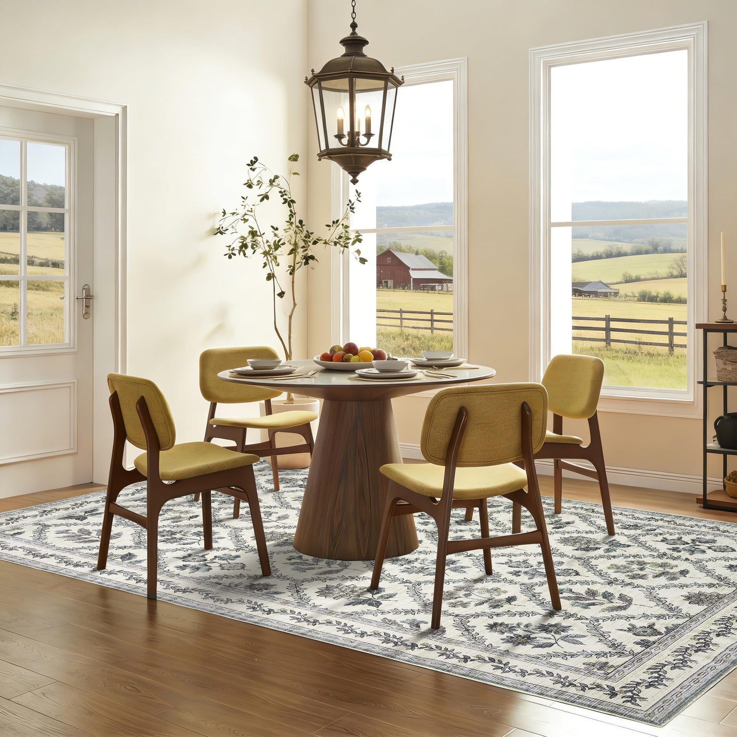 Floral Living Room Rug
