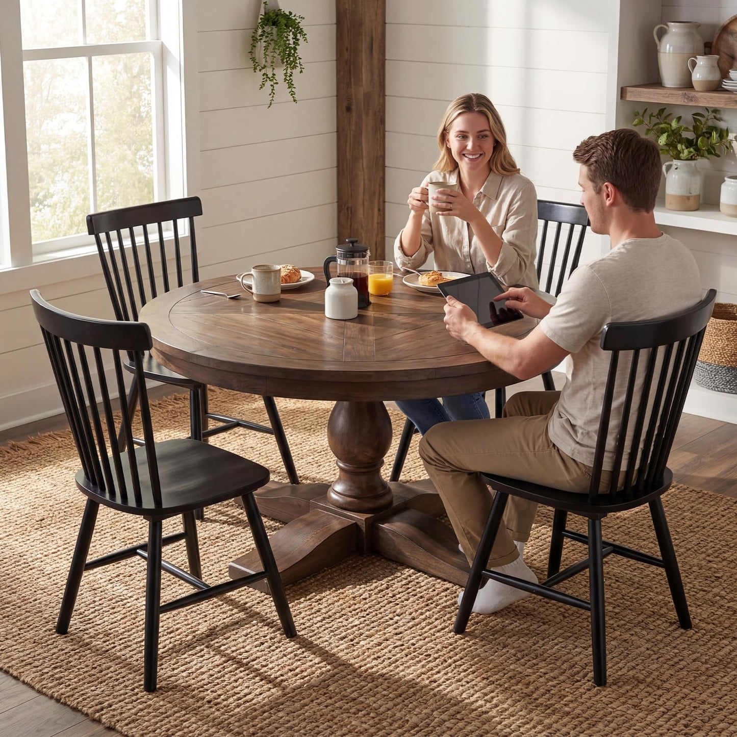 60" Round Dining Kitchen Table