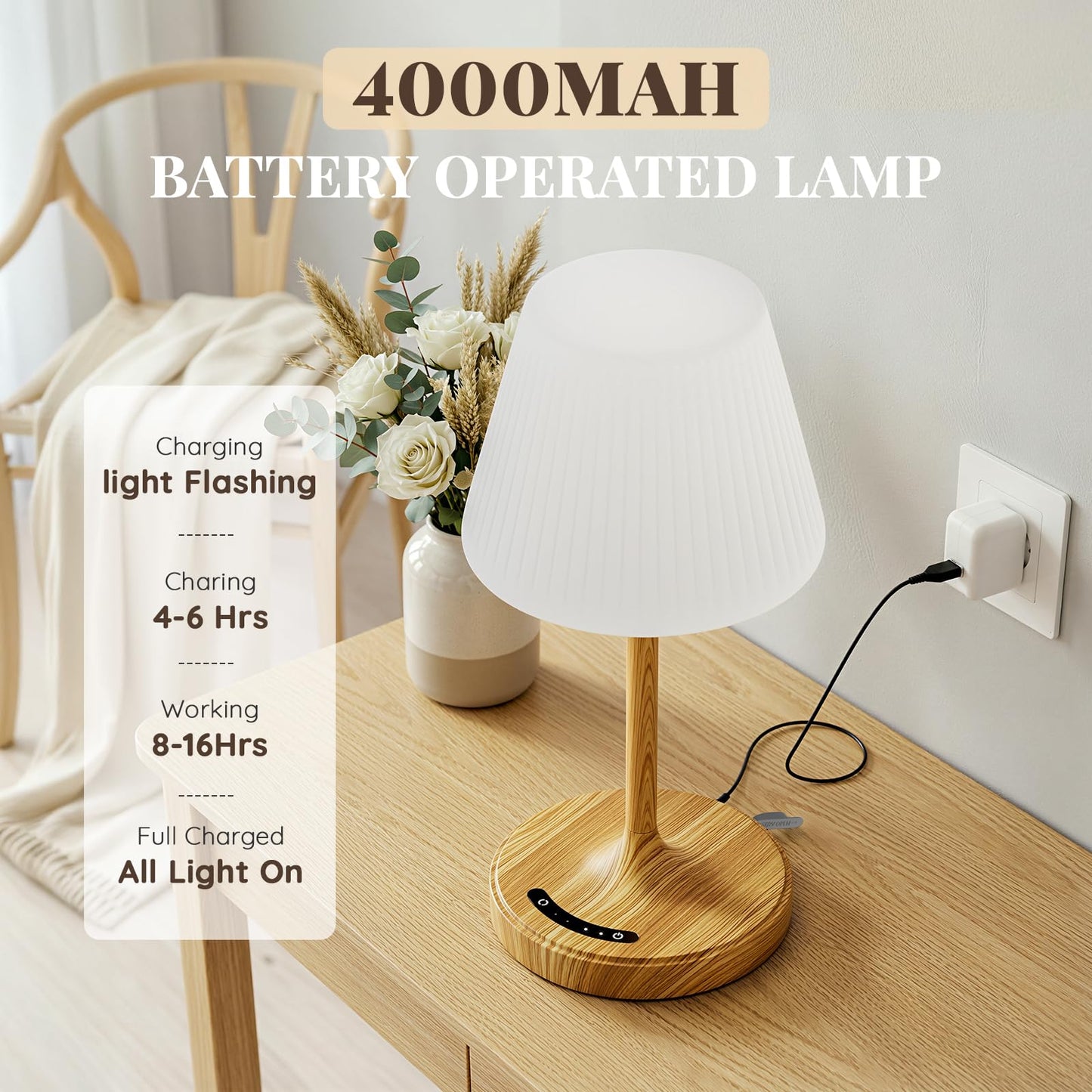 Cordless Waterproof Shower Lamp