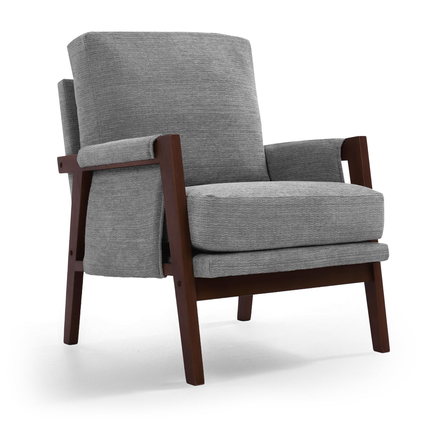 Modern Accent Armchair_Solid Wood