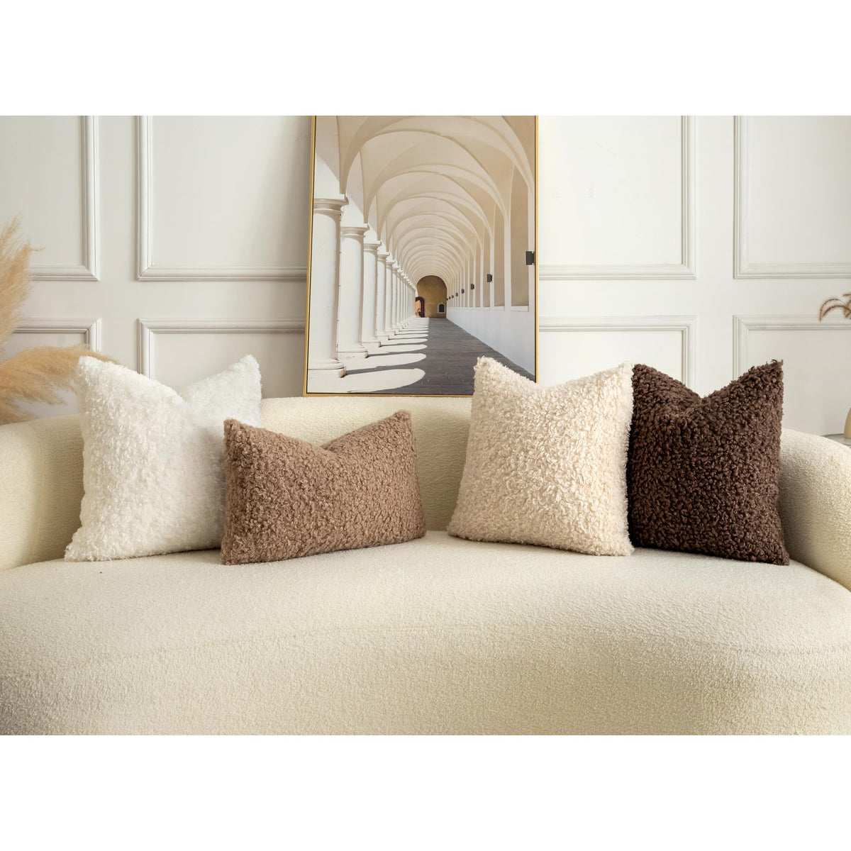 Pack of 2 Curly Teddy Wool Faux Fur