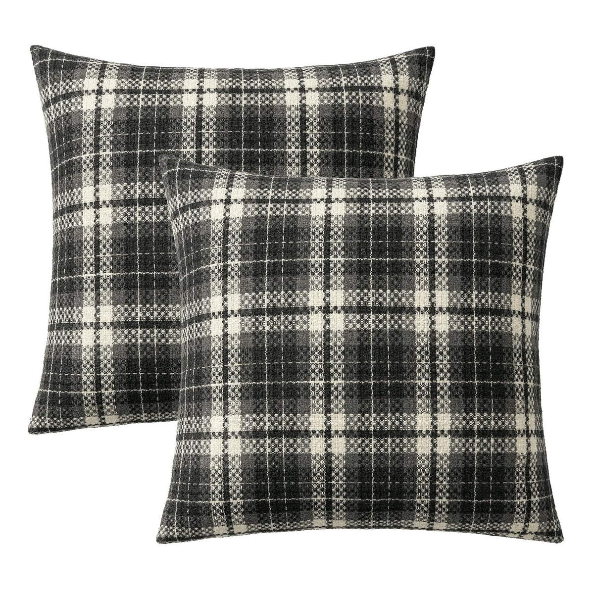 Plaid Throw Pillow Covers Fall 18x18 Inch
