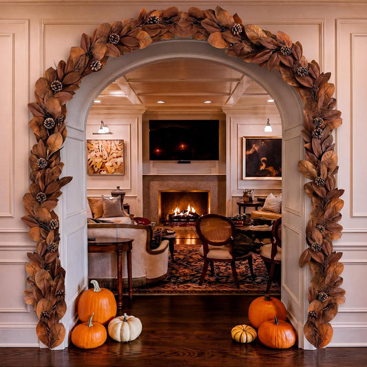 6 ft Magnolia Leaf Fall Garland Realistic Artificial
