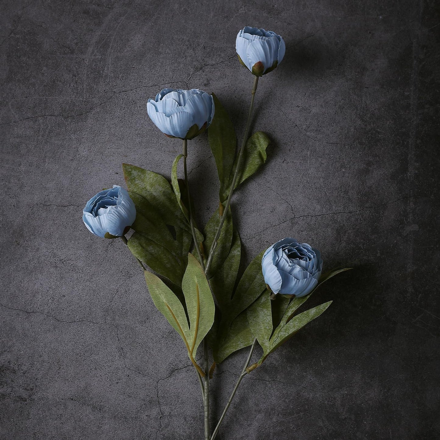 6 Pcs Faux Silk Peony Artificial Flowers 27" Stems