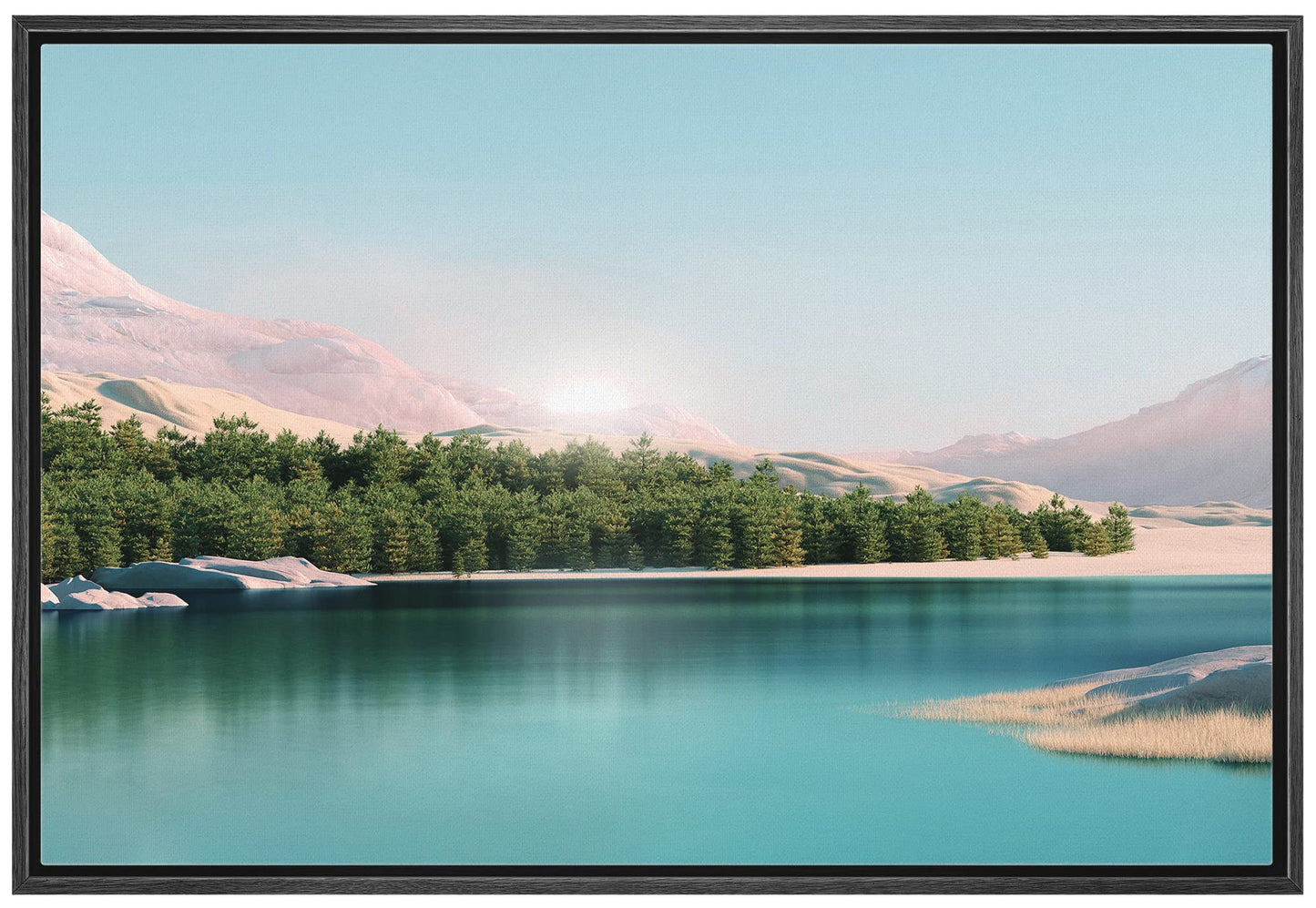26 Fall Framed Canvas Wall Print