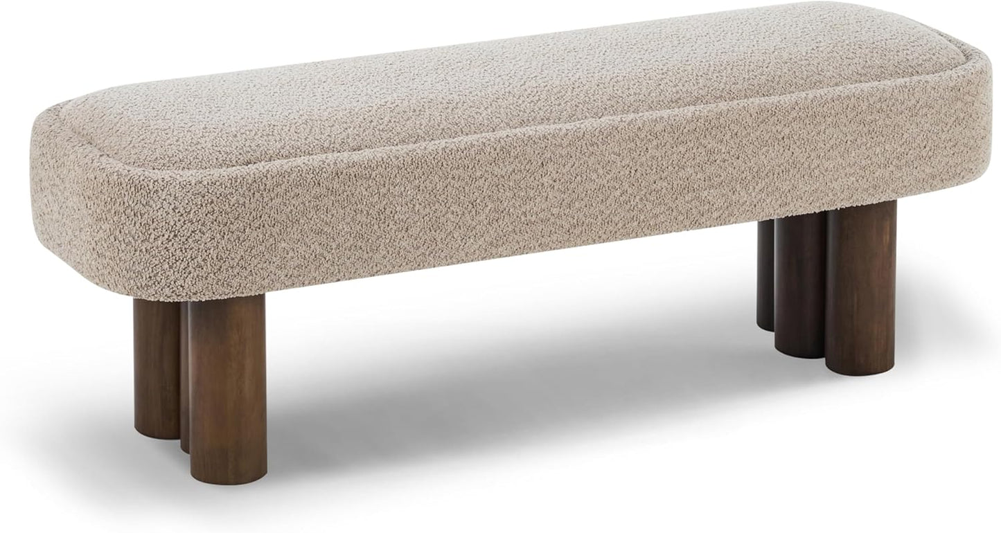 51.5" Bench with Walnut-Finished Legs