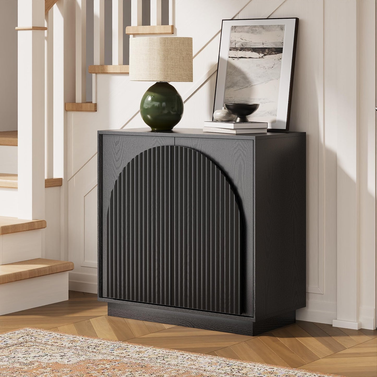 Modern Buffet Cabinet / Sideboard with Storage with Wave Design