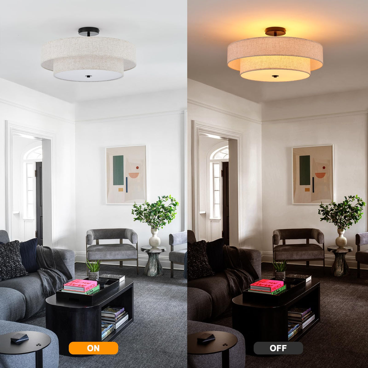 Semi Flush Mount Ceiling Fixture