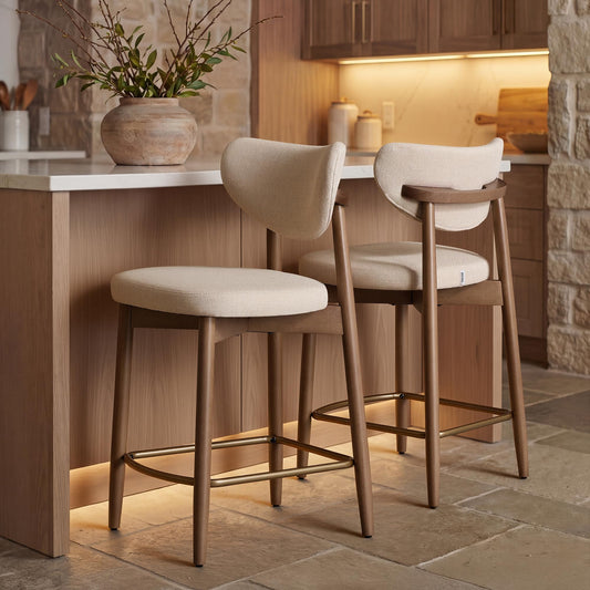 Wooden Stools Set of 2