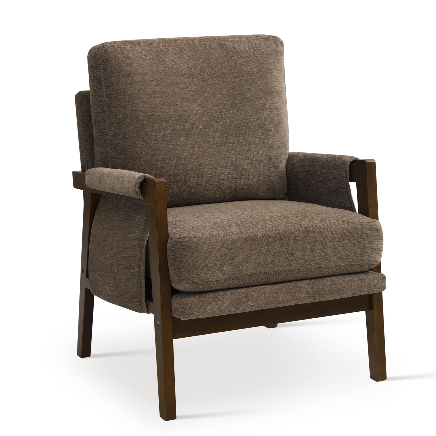 Modern Accent Armchair_Solid Wood