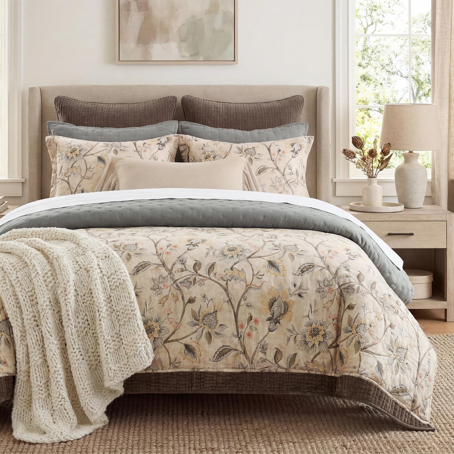 Victoria 3 Piece Duvet Cover Set with Pillow Shams