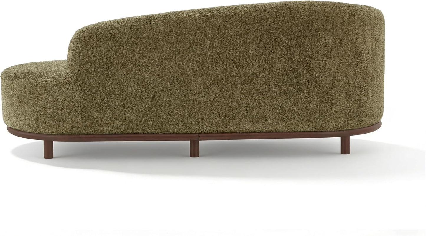 Bouclé Chaise Lounge Sofa