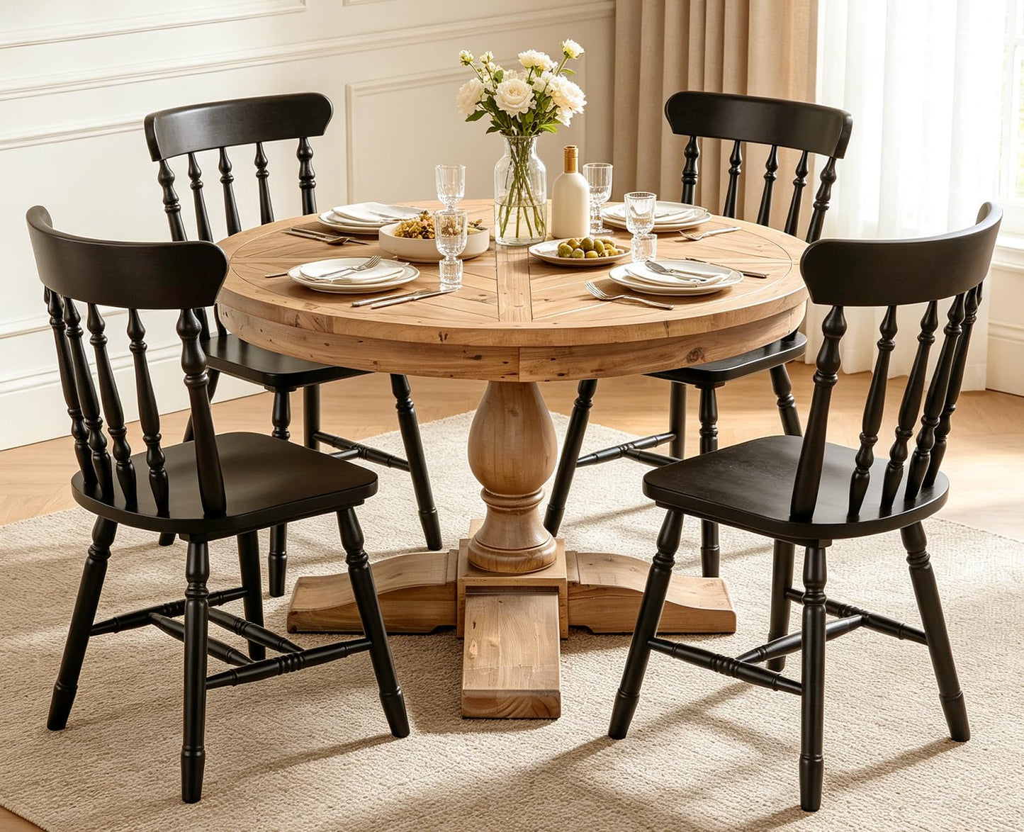 60" Round Dining Kitchen Table