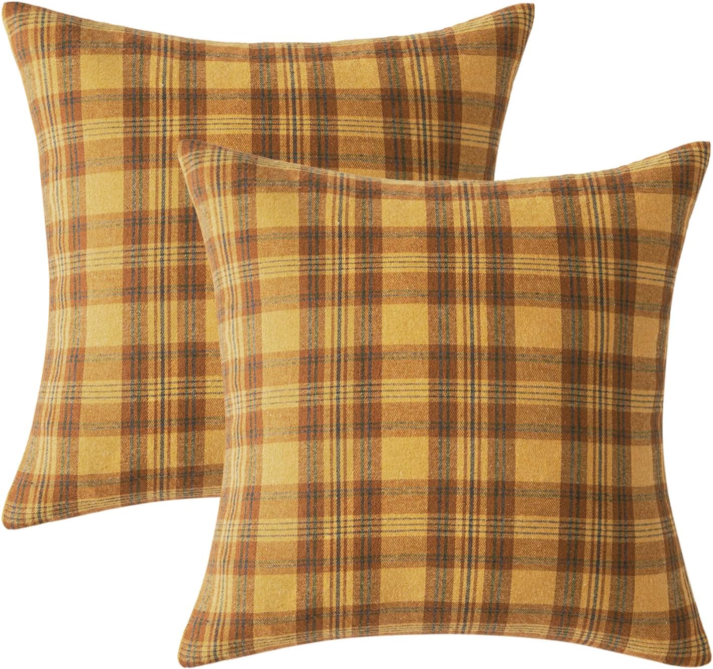 Fall Plaid Pillow Covers