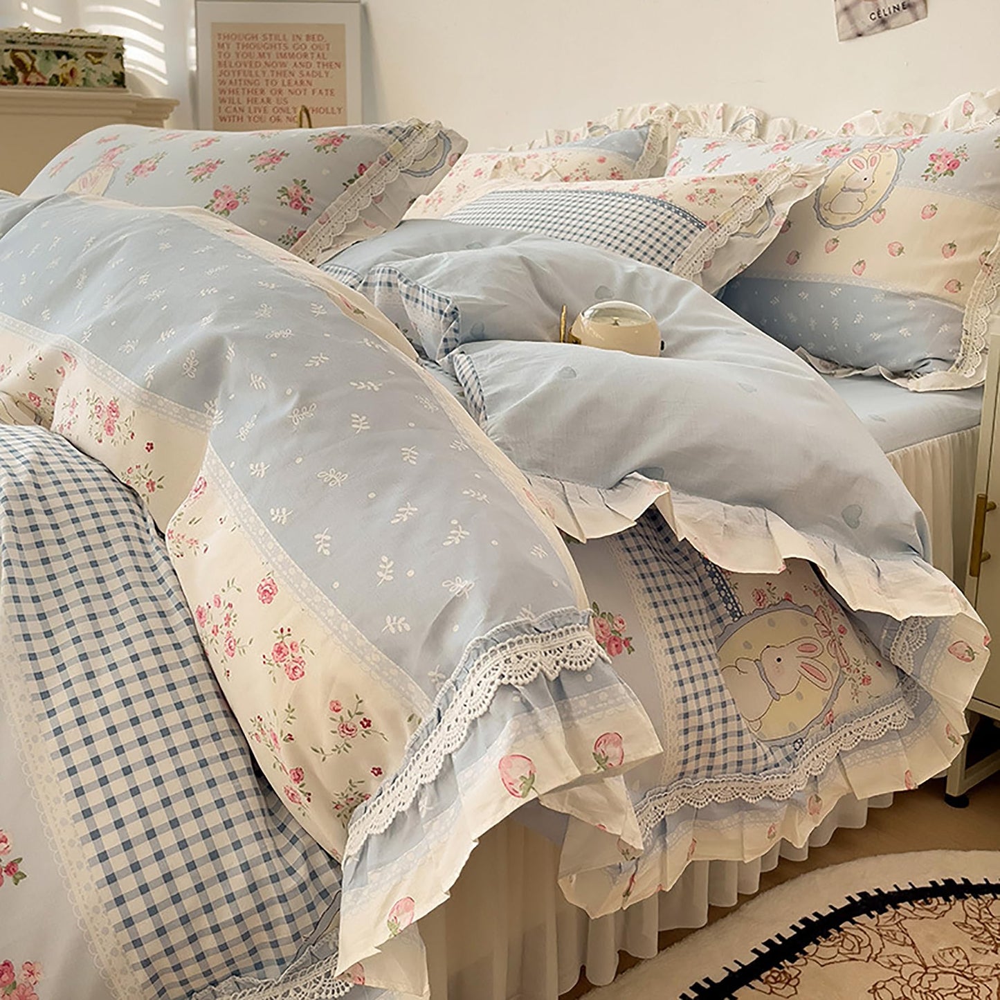 100% Cotton Cozy Bedding Set Four-Piece