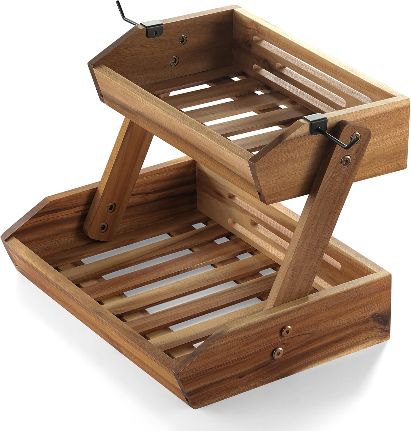 Supper Large Size Fruit Basket, Fruit Bowl, 2 Tier Fruit Basket with Banana Holder, Fruit Stand Storage Holder, Multipurpose/Large Capacity for Fruit, Vegetables, Bread Storage & Home Kitchen