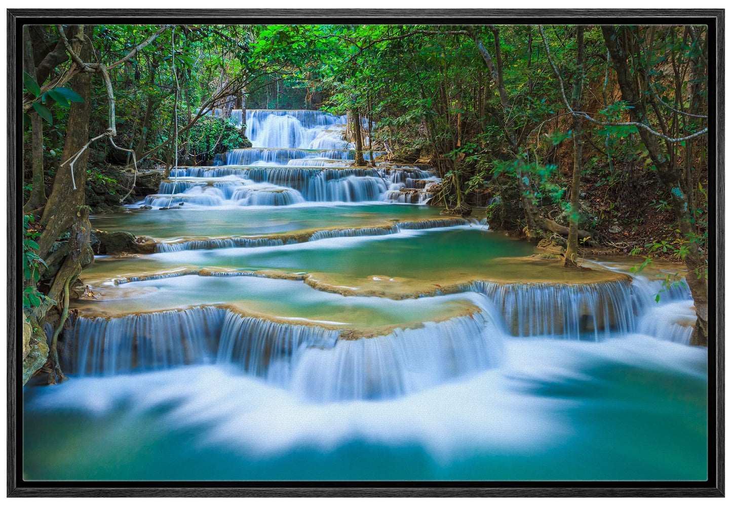 26 Fall Framed Canvas Wall Print
