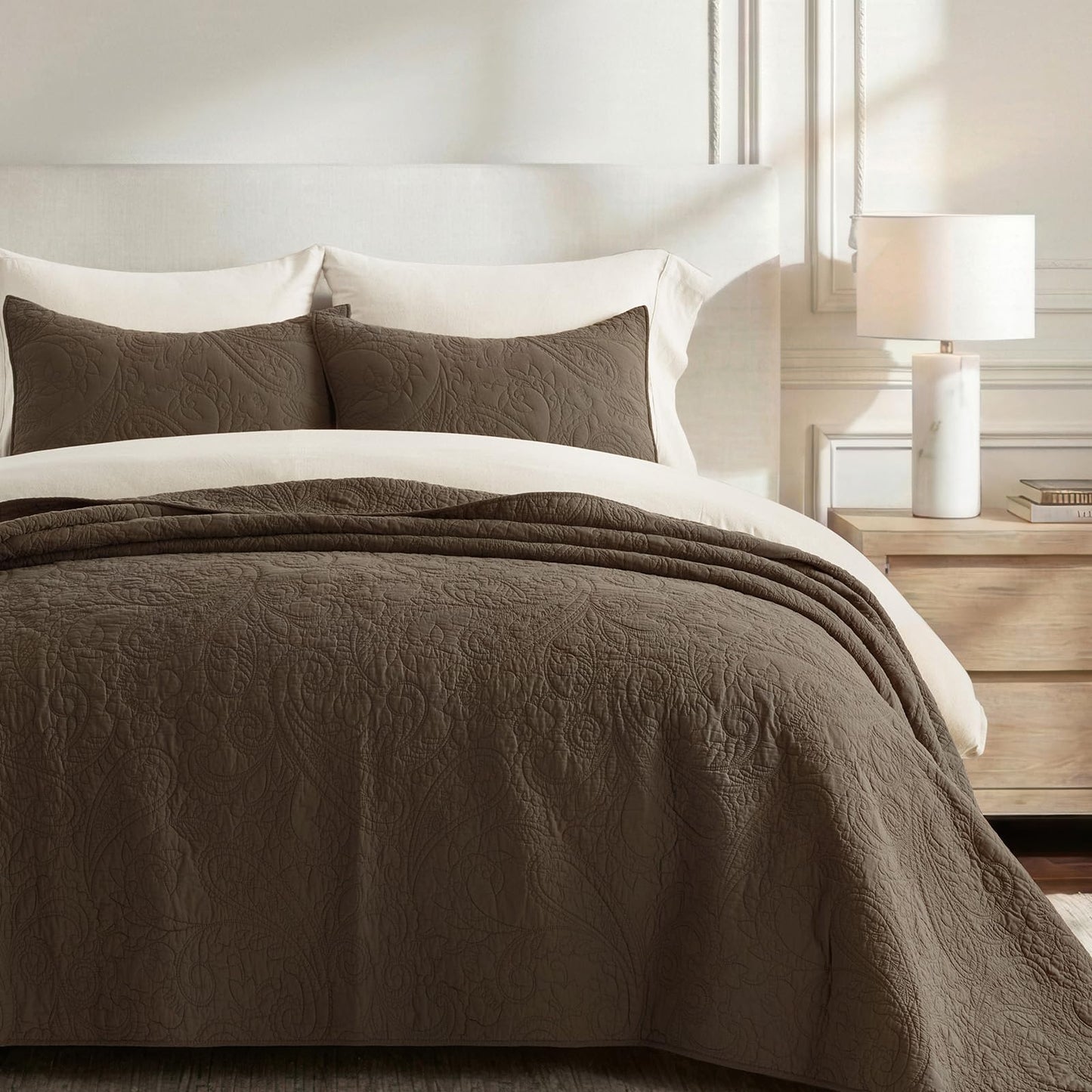 100% Cotton Scallop Quilt Set