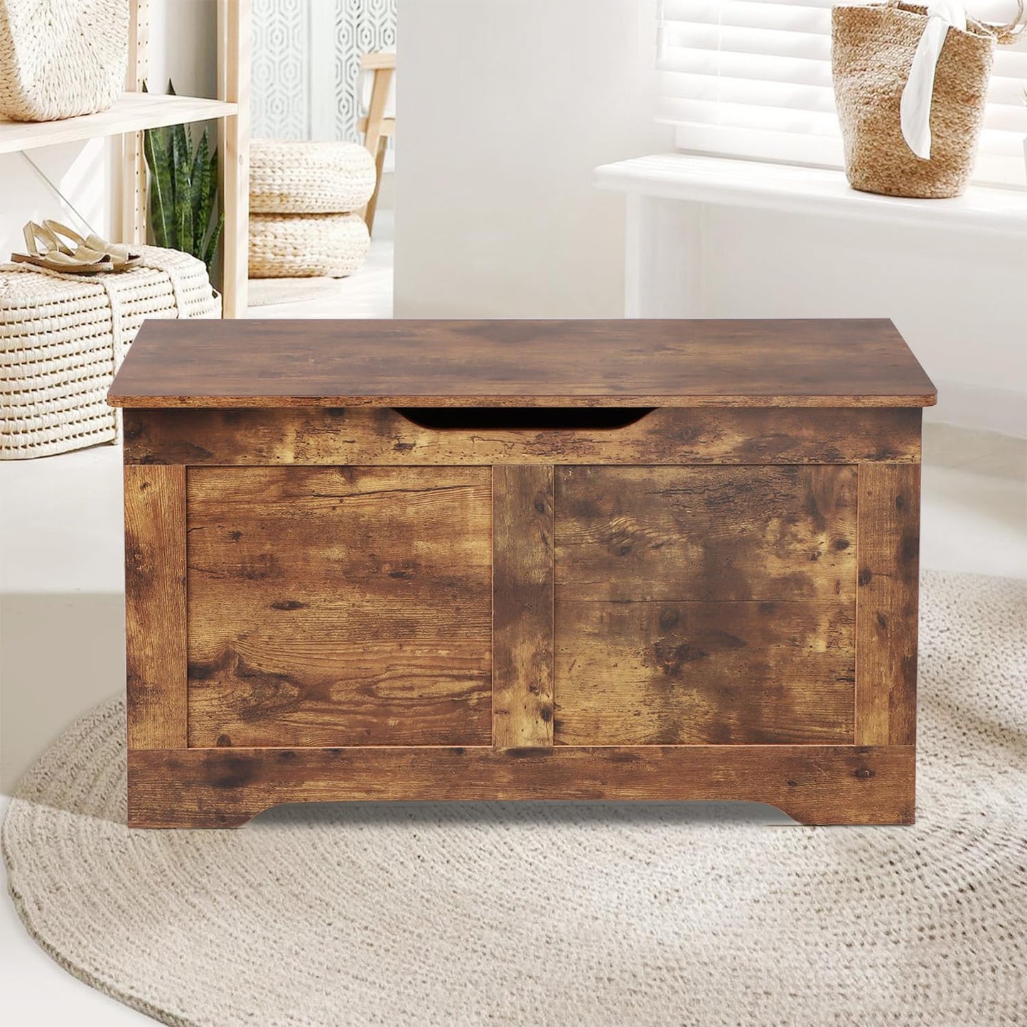 Timberer 47.2" Wooden Extra Large Storage Trunk