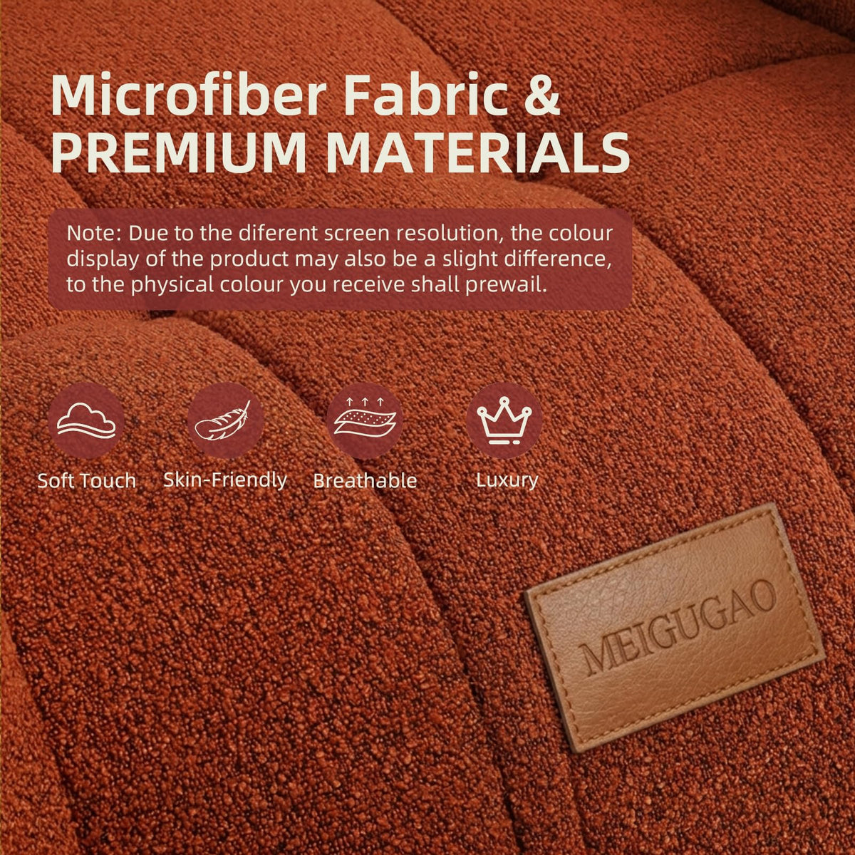 Bean Bag Couch with Ottoman