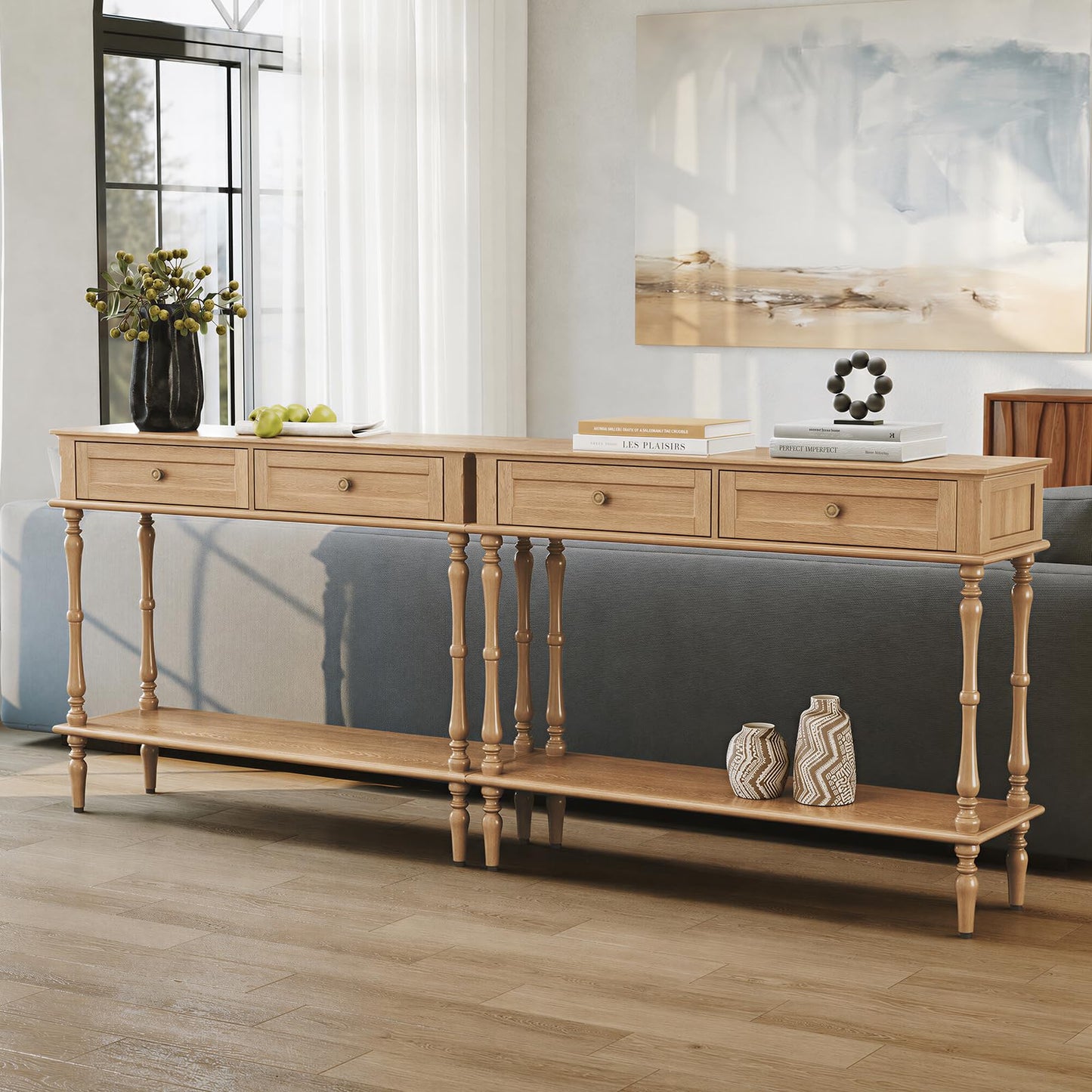 Console Table with 2 Drawers