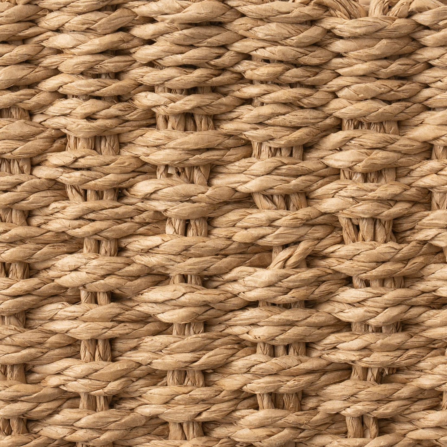 Wicker Square Storage Organizer Baskets / Set of 3
