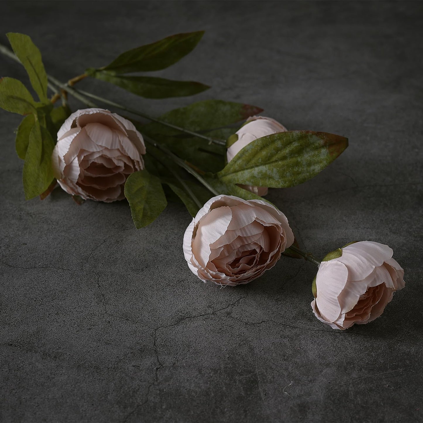 6 Pcs Faux Silk Peony Artificial Flowers 27" Stems