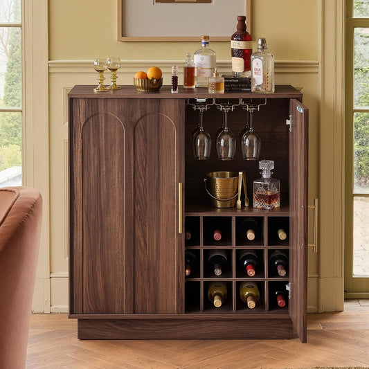 Mid Century Modern Wine Bar Cabinet