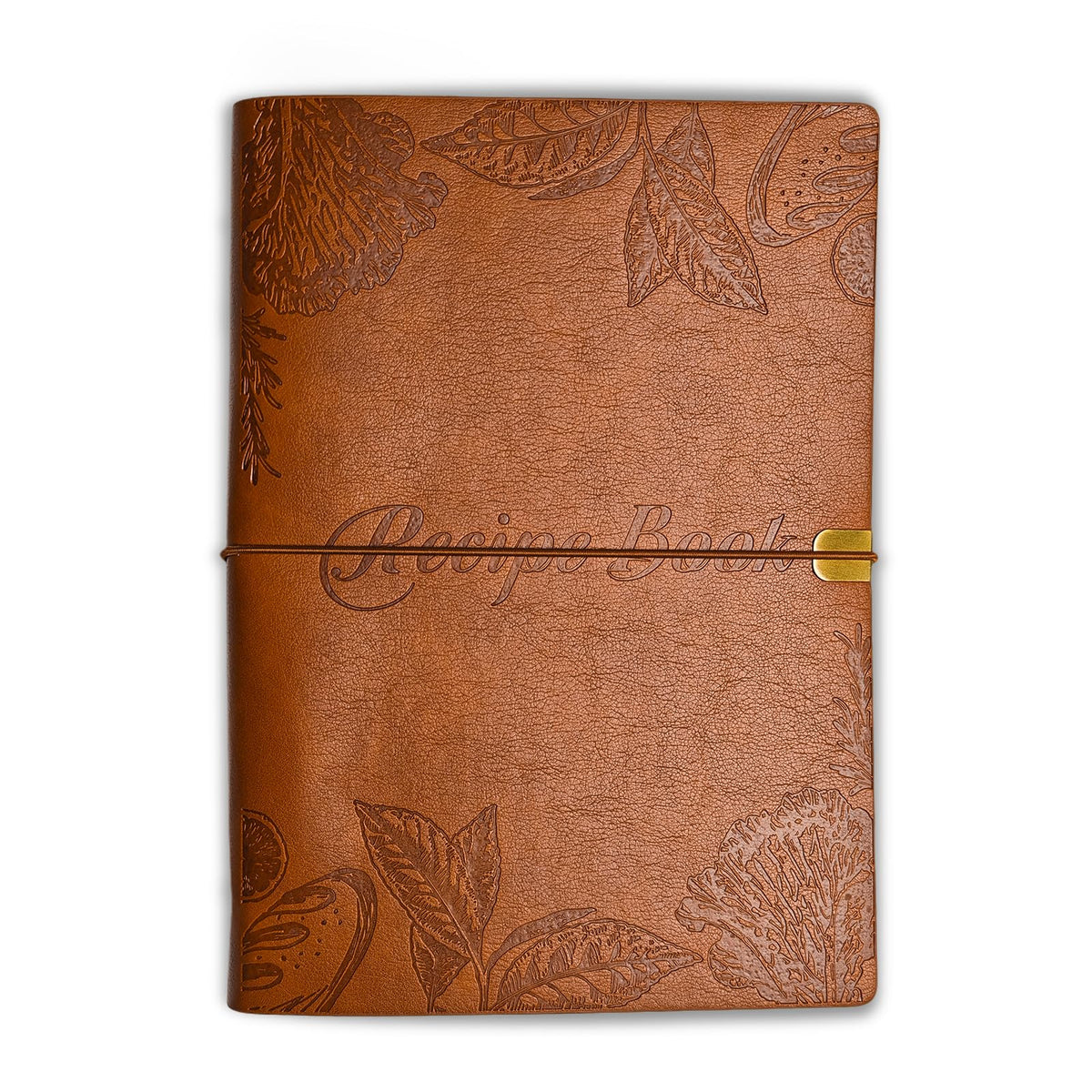 Blank Recipe Leather Cookbook