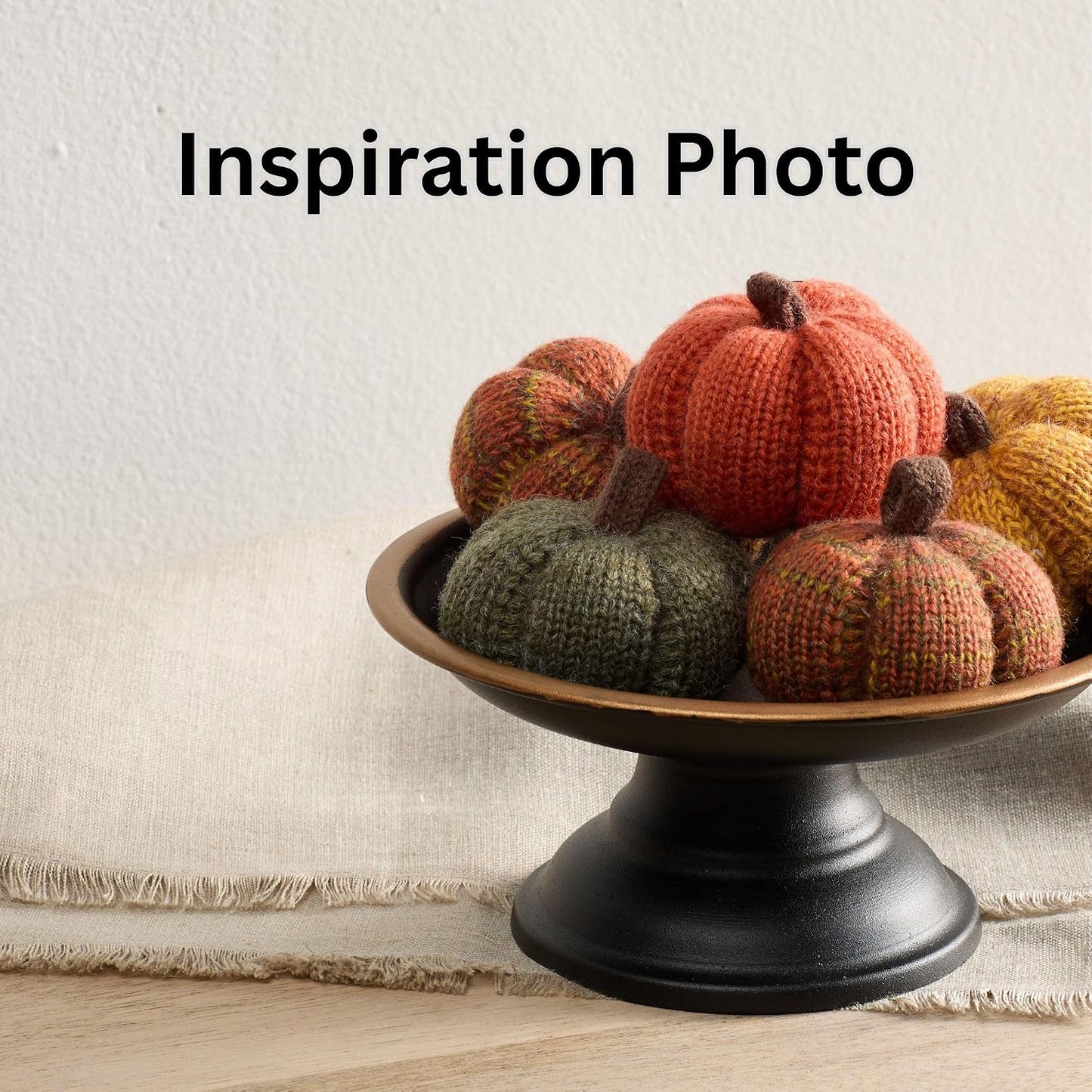 Set of 3 Cozy Knit Pumpkins
