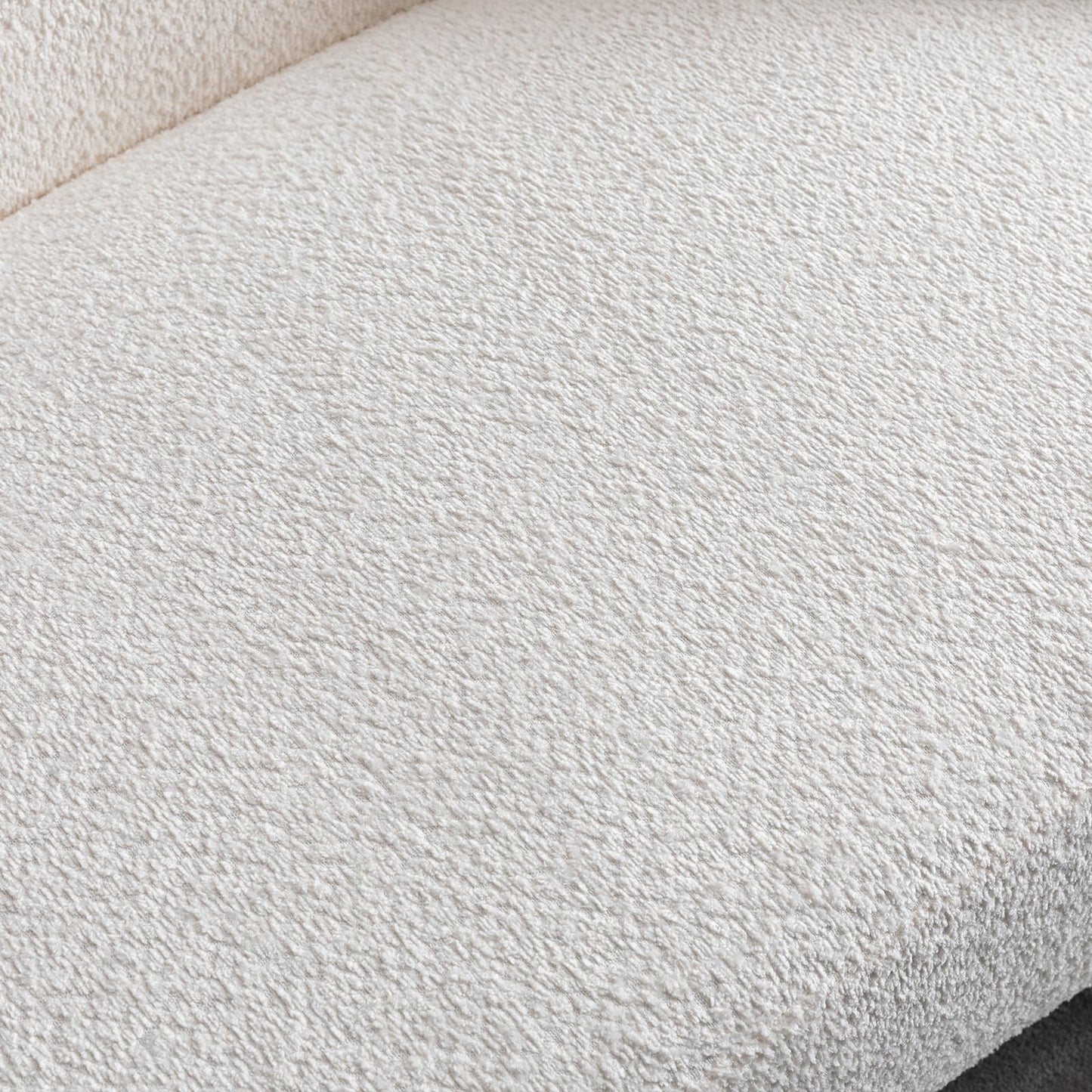 Oversized Curved Boucle 3-Sector Shaped Sectional Sofa