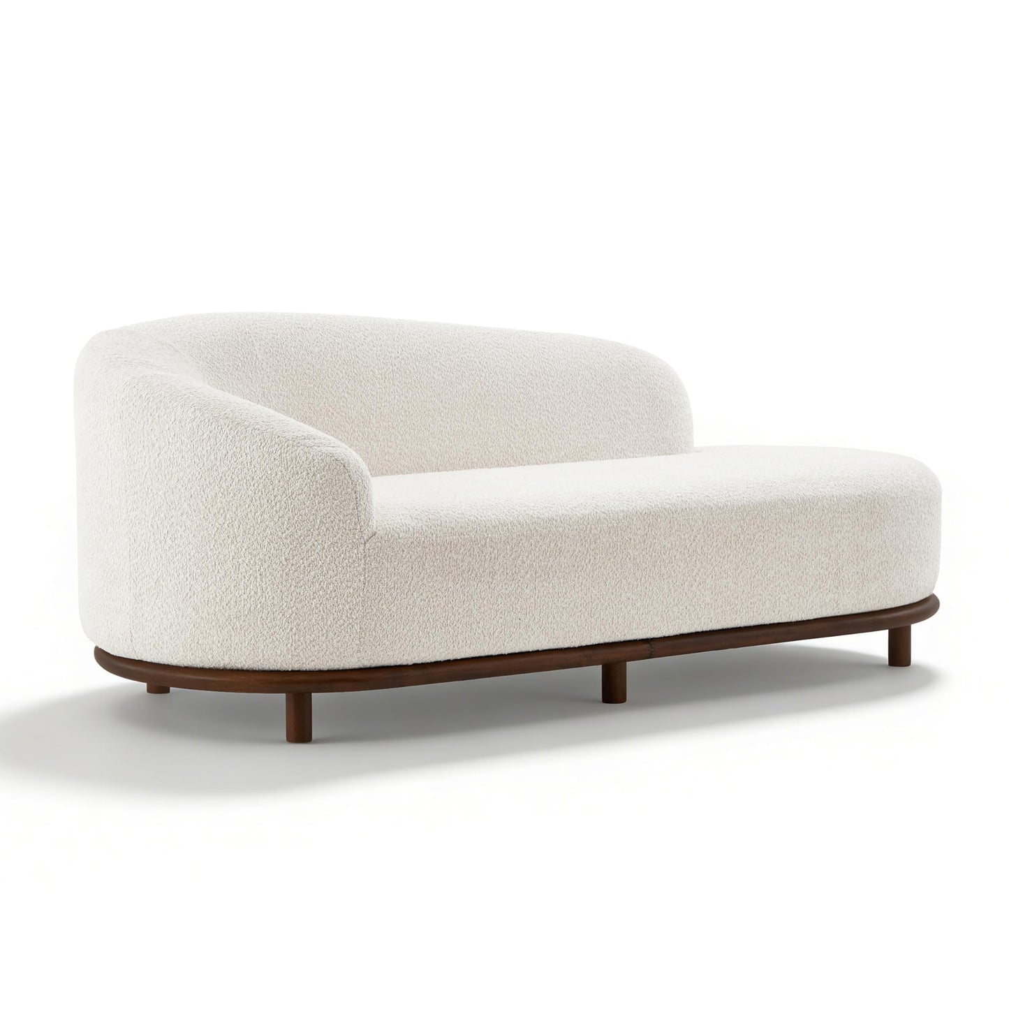 Bouclé Chaise Lounge Sofa