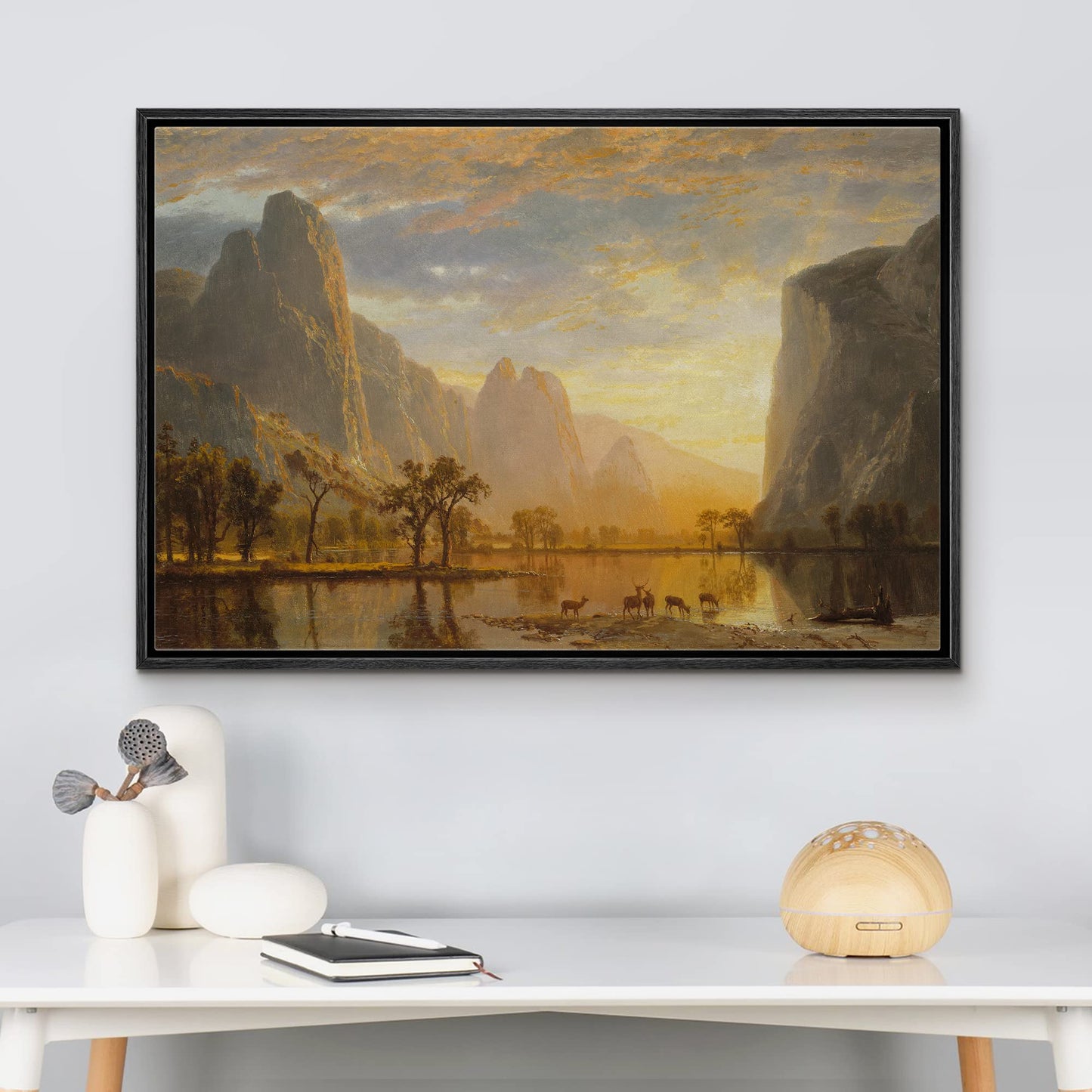 26 Fall Framed Canvas Wall Print
