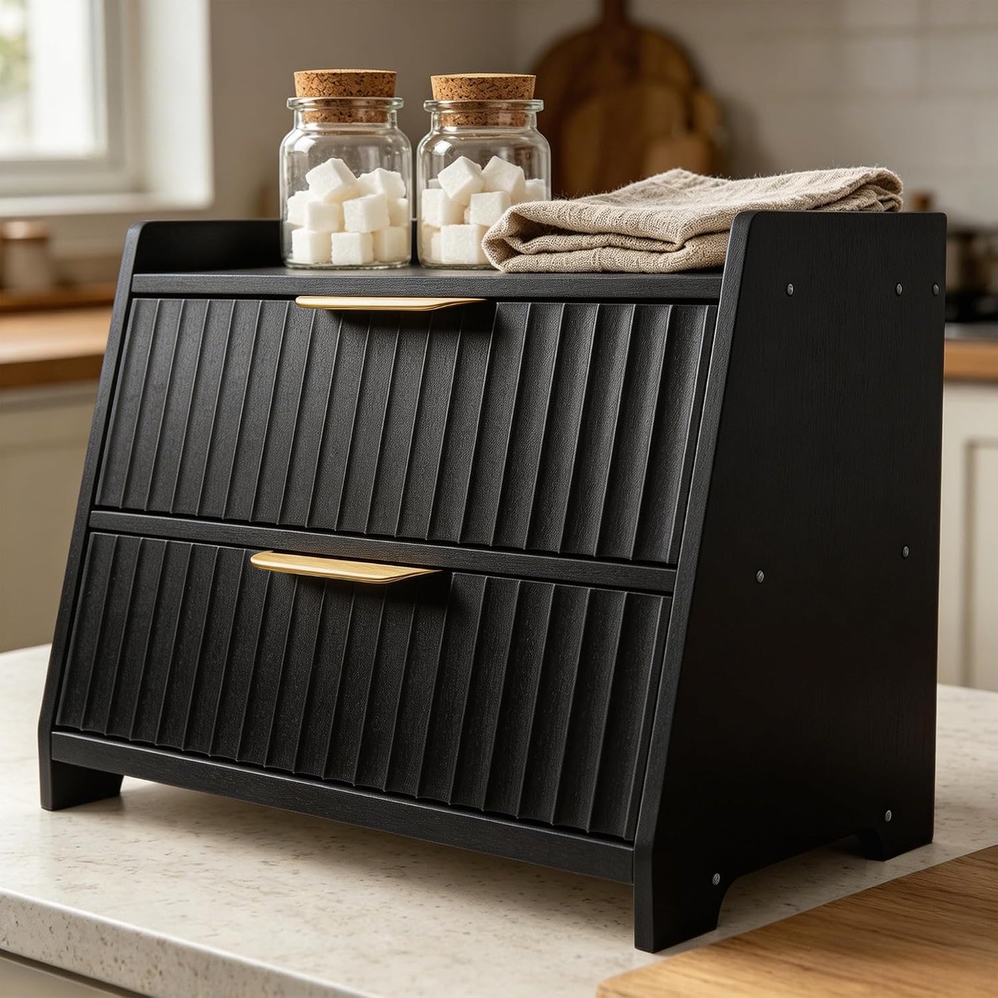 Elevated Bread Storage Cabinet