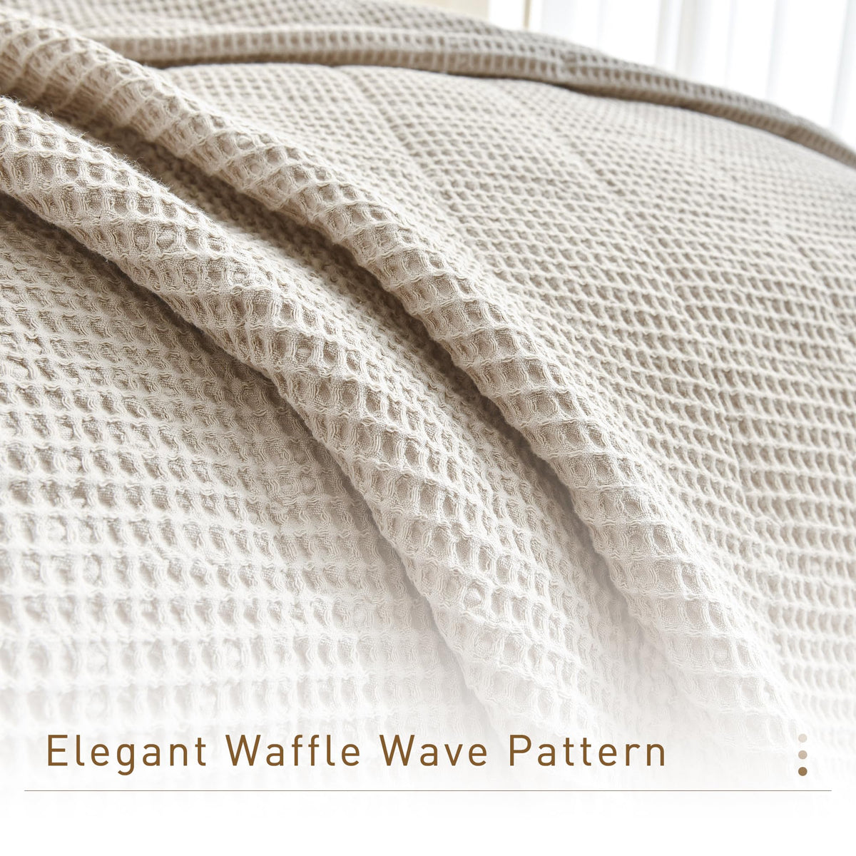 Oversized Waffle Weave Lightweight Coverlets_3 Pieces
