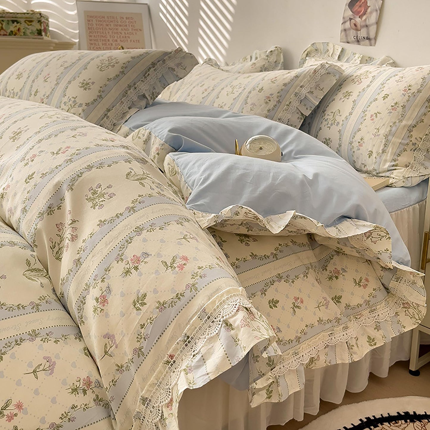 100% Cotton Cozy Bedding Set Four-Piece