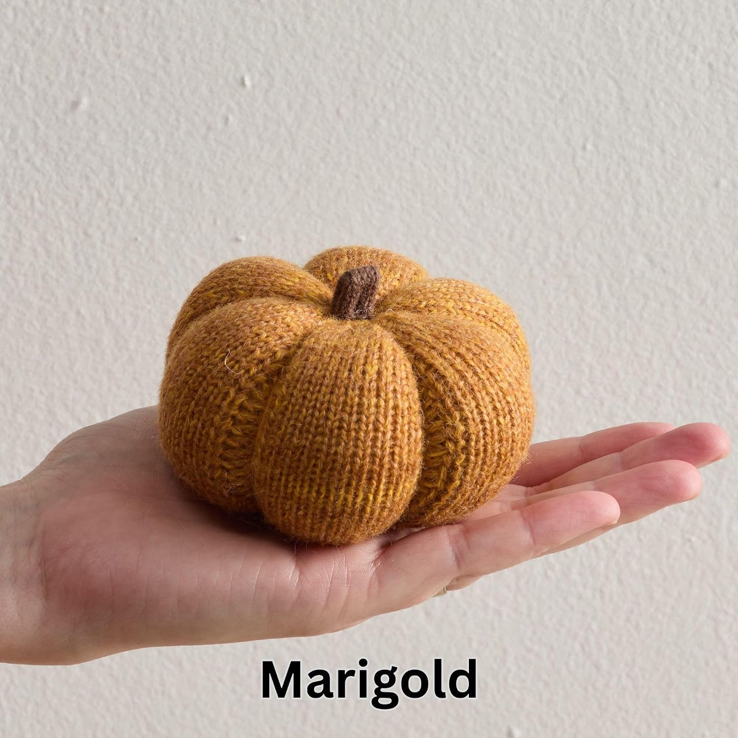Set of 3 Cozy Knit Pumpkins