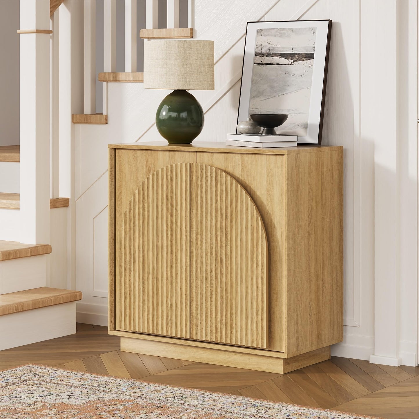 Modern Buffet Cabinet / Sideboard with Storage with Wave Design