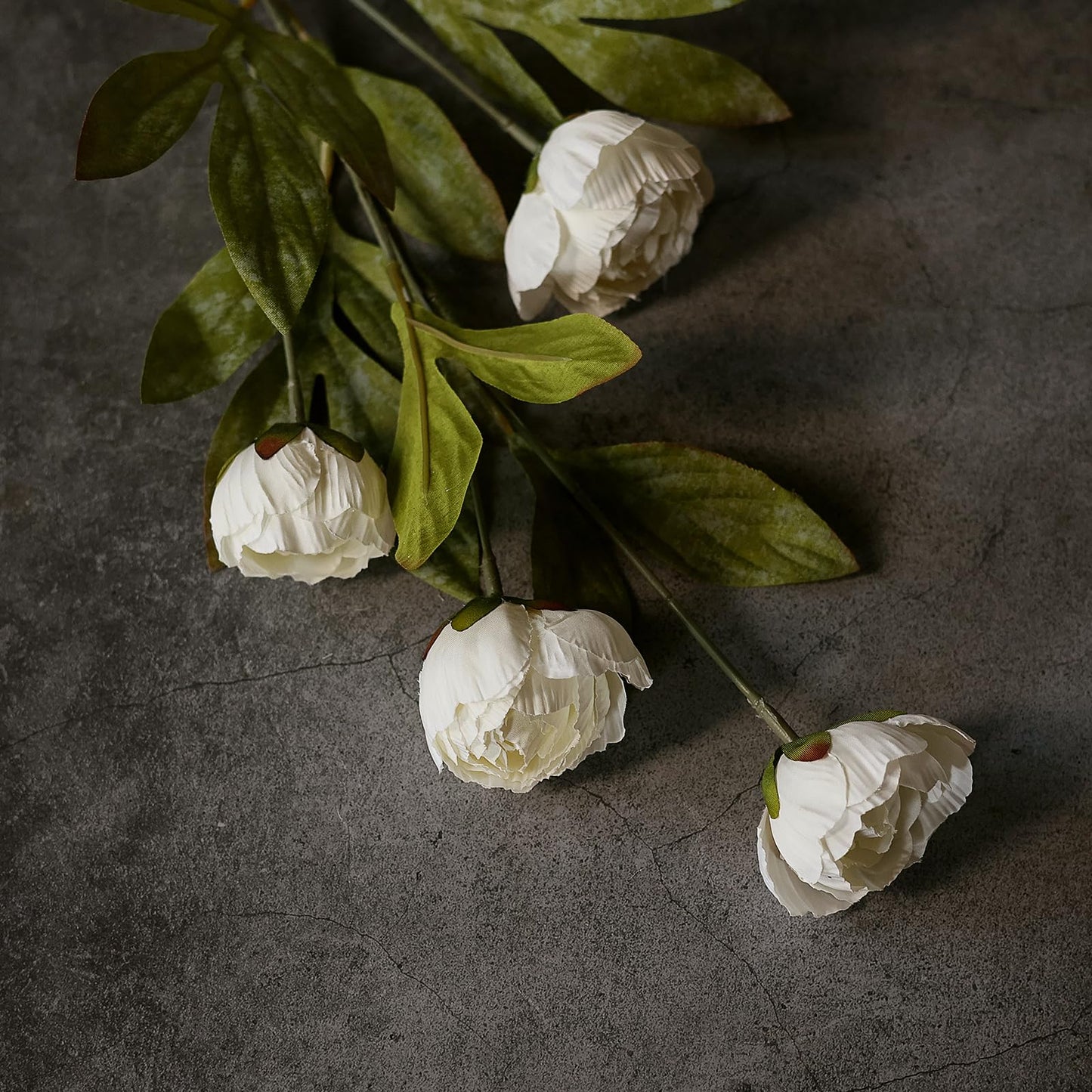 6 Pcs Faux Silk Peony Artificial Flowers 27" Stems