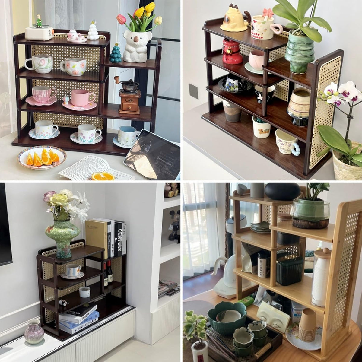 Countertop Bamboo Display Shelf